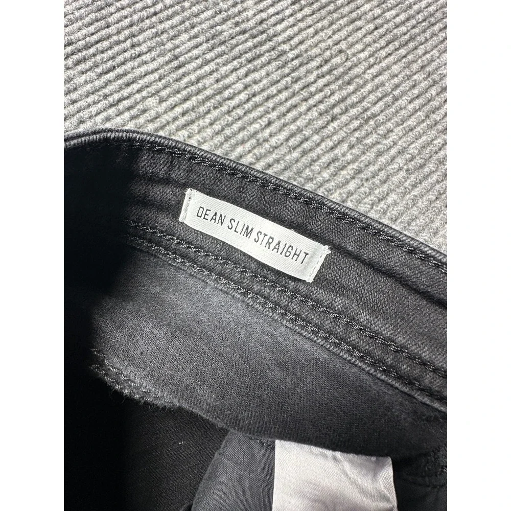 William Rast Jeans Men 34x30 Black Dean Slim Straight